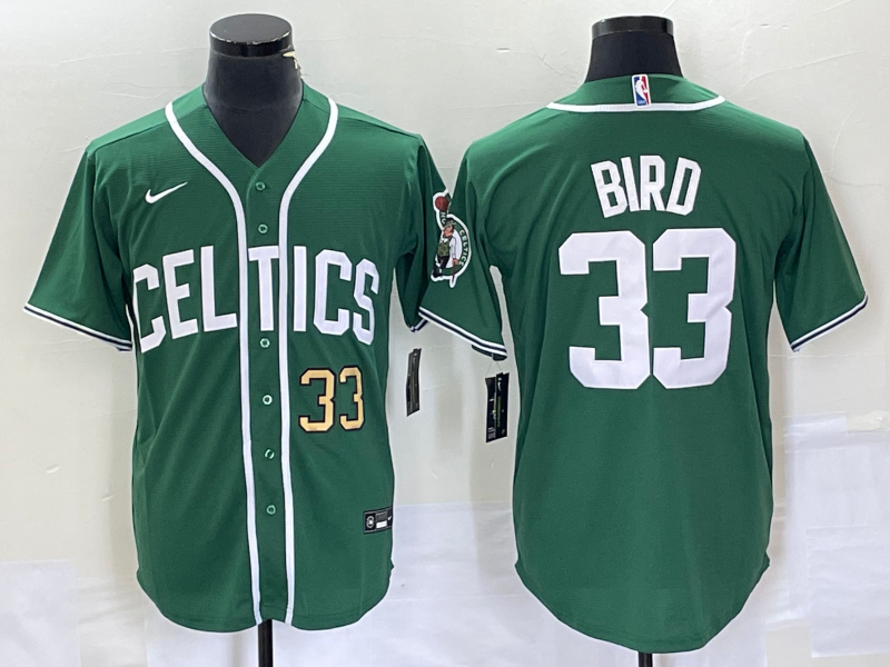 2023 Men Boston Celtics 33 Bird Green Nike NBA Jerseys style 1